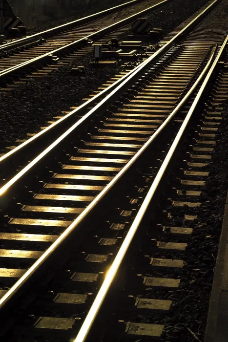 Framed Print : Train Tracks with Switch Print Framed Print : Train Tracks with Switch Print