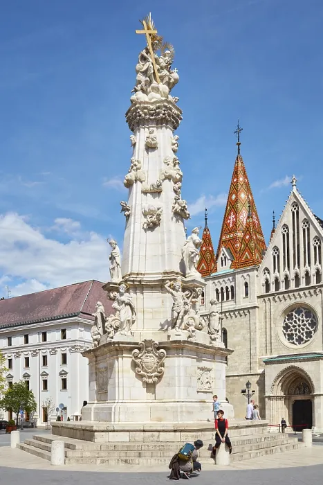 Framed Print : Trinity Column Print, Budapest, Hungary