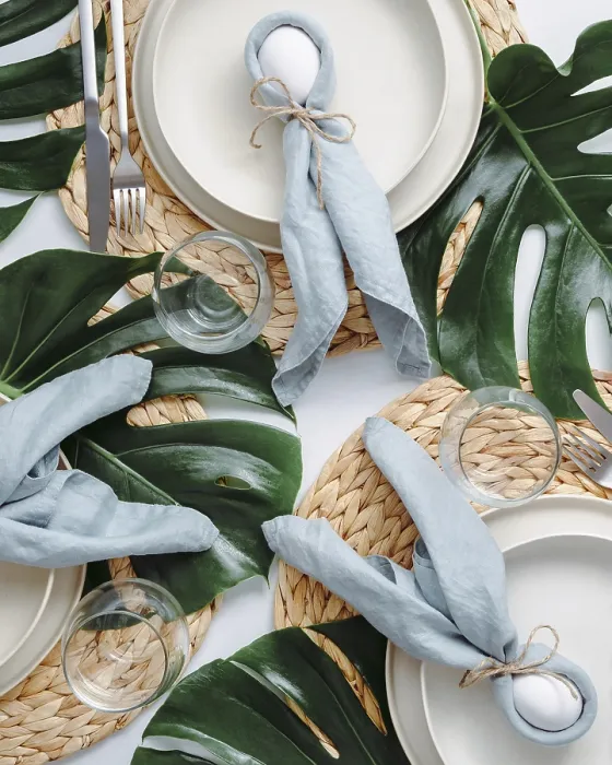 Framed Print : Tropical Easter Table Setting Print Framed Print : Tropical Easter Table Setting Print