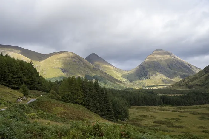 Framed Print : Typical Landscape Print on River Etive, Glen Coe, Scotland