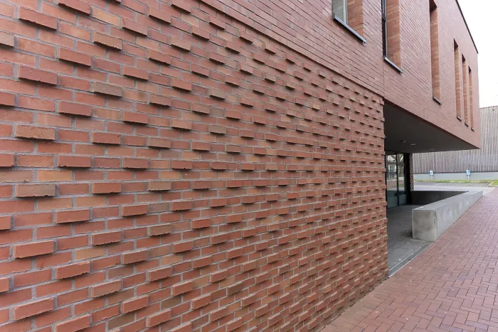 Framed Print : Ultra-Modern Brick Wall Print with Pattern