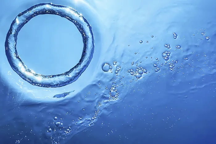Framed Print : Underwater Bubble Ring Ascends towards the Sun Print Framed Print : Underwater Bubble Ring Ascends towards the Sun Print