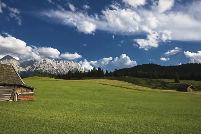 Framed Print : Undulating Meadow and Karwendel Range Print, Upper Bavaria, Germany Framed Print : Undulating Meadow and Karwendel Range Print, Upper Bavaria, Germany