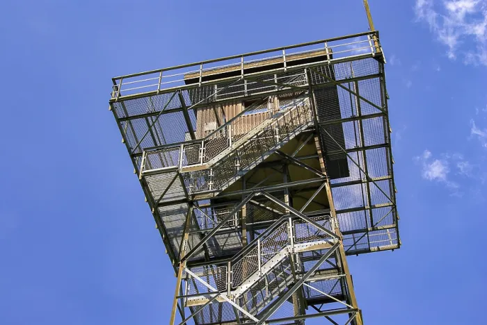 Framed Print : Upper Observation Tower Print with Viewing Platform Framed Print : Upper Observation Tower Print with Viewing Platform