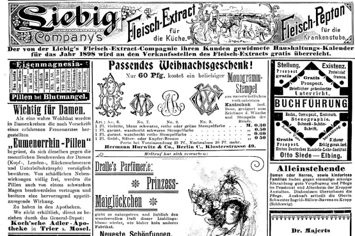 Framed Print : Historic Print of 19th Century Advertisements Framed Print : Historic Print of 19th Century Advertisements
