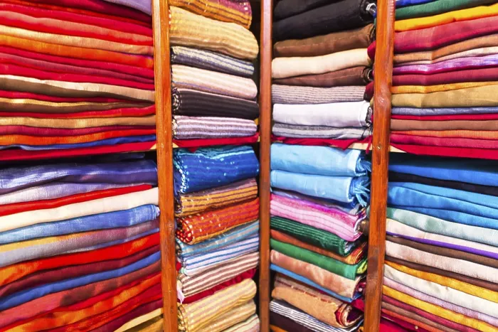 Framed Print : Various Colored Fabrics Print Framed Print : Various Colored Fabrics Print