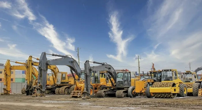 Framed Print : Winter Construction Site Print: Heavy Machinery in Action Framed Print : Winter Construction Site Print: Heavy Machinery in Action