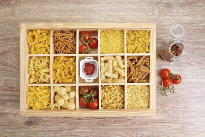Framed Print : Various Types of Pasta Print Framed Print : Various Types of Pasta Print