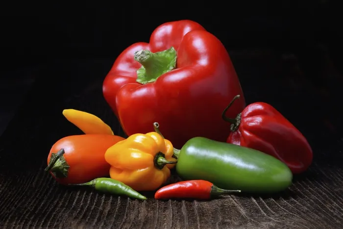 Framed Print : Various Peppers Print, Germany Framed Print : Various Peppers Print, Germany