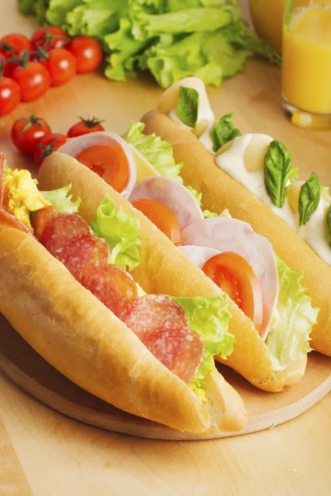 Framed Print : Various Sandwiches Print - Table Display Framed Print : Various Sandwiches Print - Table Display
