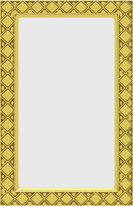 Framed Print : Vector Gold Frame Print - Elegant Decorative Art