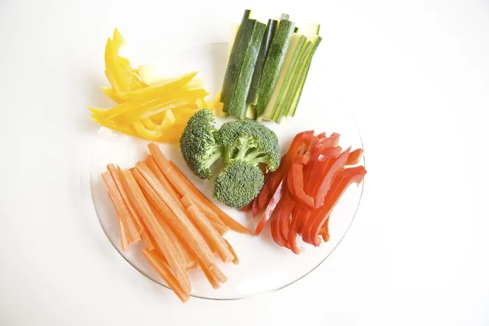 Framed Print : Vegetable Print on a Plate Framed Print : Vegetable Print on a Plate