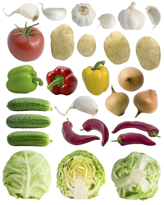 Framed Print : Vegetable Print on White Background Framed Print : Vegetable Print on White Background