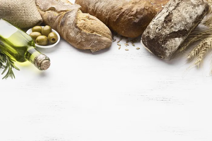 Framed Print : High-Quality Top View Bread Print Framed Print : High-Quality Top View Bread Print