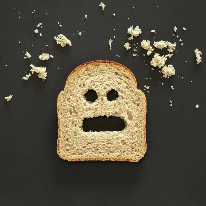 Framed Print : Top View Bread Print - Expressing Feeling Framed Print : Top View Bread Print - Expressing Feeling