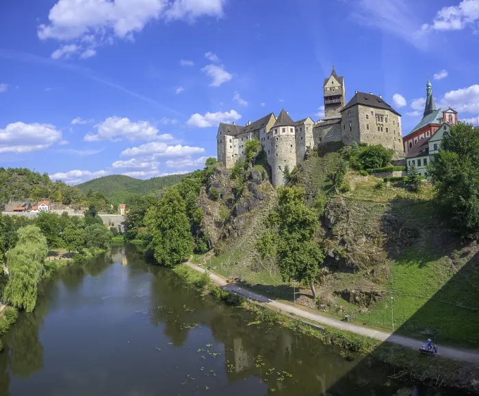 Framed Print : View of Loket Castle Print, Czech Republic Framed Print : View of Loket Castle Print, Czech Republic