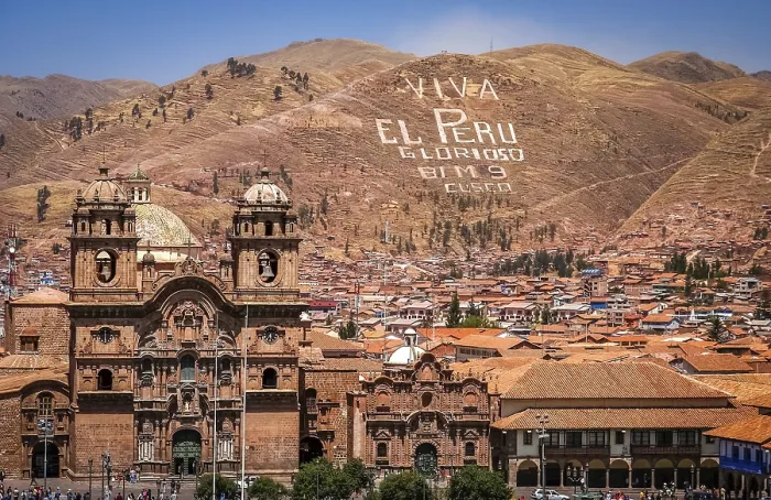Framed Print : View of the centre of Cusco city with the Cathedral, Print, Peru Framed Print : View of the centre of Cusco city with the Cathedral, Print, Peru