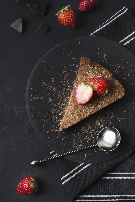 Framed Print : Top View Chocolate Cake Print - High Quality Photo Framed Print : Top View Chocolate Cake Print - High Quality Photo