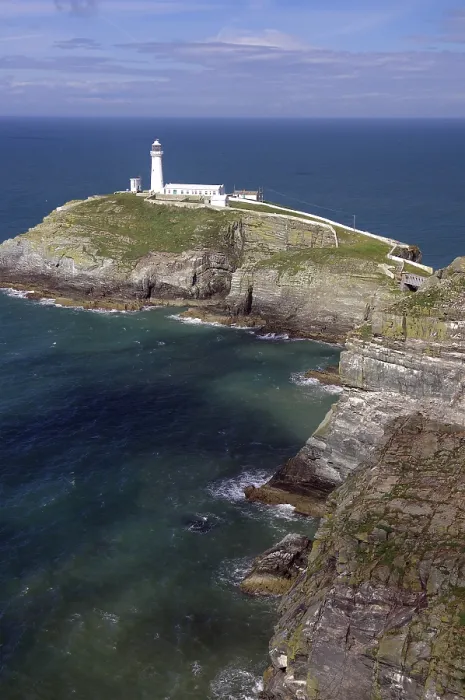 Framed Print : South Stack Lighthouse Print, Anglesey, Wales