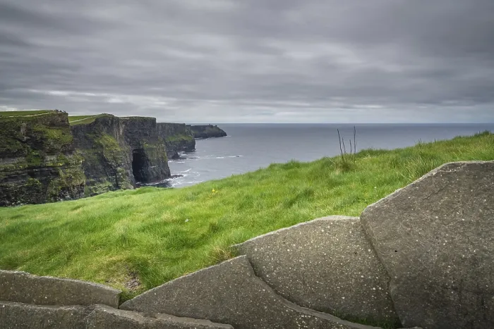 Framed Print : View over Cliffs of Moher Print, Ireland