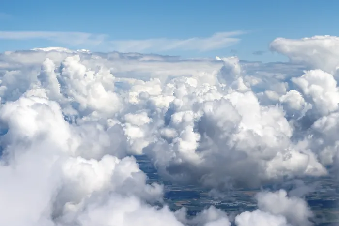 Framed Print : View above the clouds, Bavaria, Germany Print