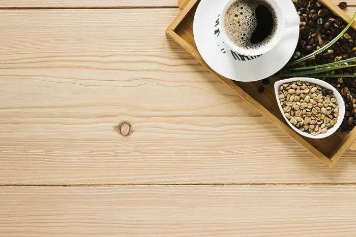 Framed Print : Top View Coffee Tray Print