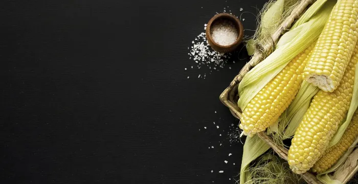 Framed Print : Top View Corn Frame Print with Copy Space