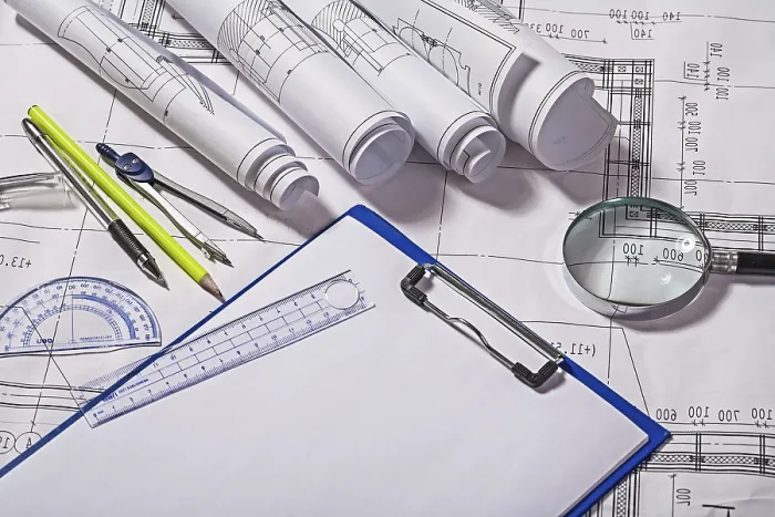 Framed Print : Blueprint Drawing Tools Print from ImageBROKER Framed Print : Blueprint Drawing Tools Print from ImageBROKER