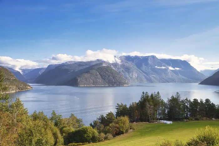 Framed Print : View over the Eidfjord, Norway Print Framed Print : View over the Eidfjord, Norway Print