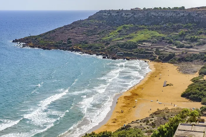Framed Print : Ramla Bay Beach Print, Gozo, Malta