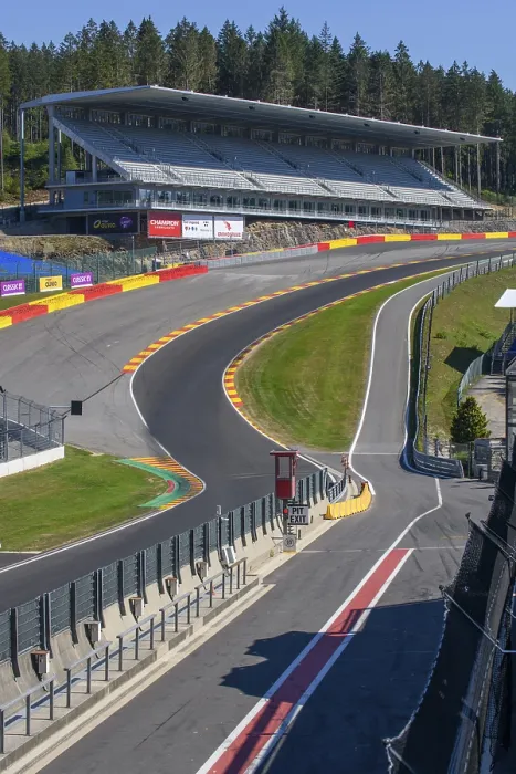 Framed Print : View from Eau Rouge Bend, Circuit de Spa Francorchamps Print Framed Print : View from Eau Rouge Bend, Circuit de Spa Francorchamps Print