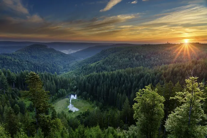 Framed Print : Northern Black Forest Sunrise Print, Baiersbronn, Germany Framed Print : Northern Black Forest Sunrise Print, Baiersbronn, Germany