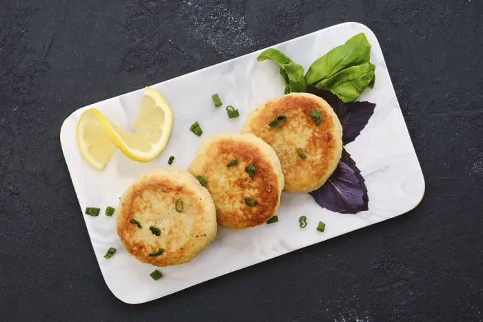 Framed Print : Top View of Fried Cod Meat Cutlet Print Framed Print : Top View of Fried Cod Meat Cutlet Print