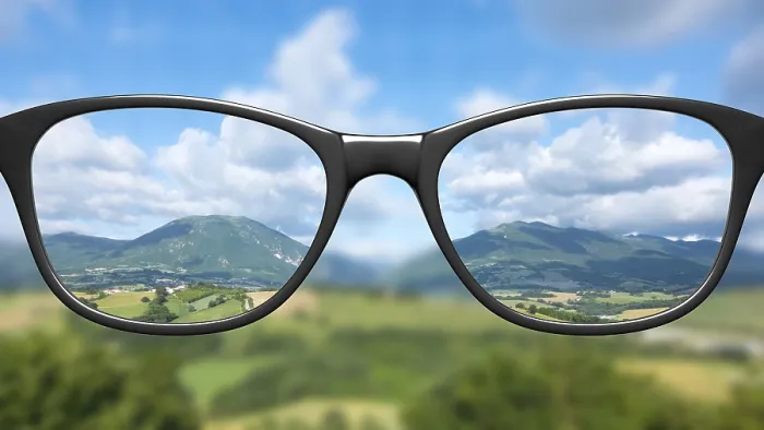 Framed Print : View through sharp and unsharp glasses Print Framed Print : View through sharp and unsharp glasses Print