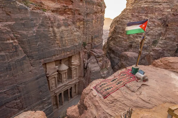 Framed Print : View from above into the gorge Siq, Petra Print Framed Print : View from above into the gorge Siq, Petra Print