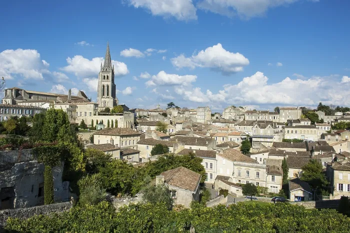 Framed Print : View across the historic centre, Saint Emilion Print, France Framed Print : View across the historic centre, Saint Emilion Print, France
