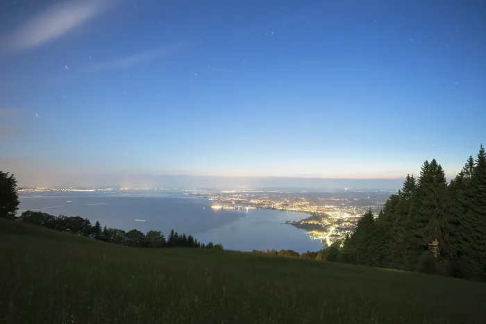 Framed Print : View over Lake Constance, Pfander Print, Bregenz, Austria