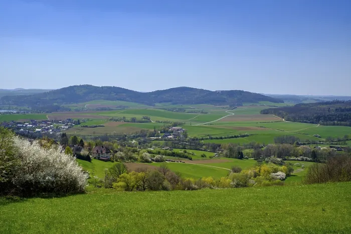 Framed Print : View of the Main Valley in Spring Print, Bavaria, Germany Framed Print : View of the Main Valley in Spring Print, Bavaria, Germany
