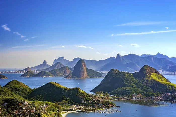 Framed Print : View from the top of the mountains, Rio de Janeiro Print Framed Print : View from the top of the mountains, Rio de Janeiro Print