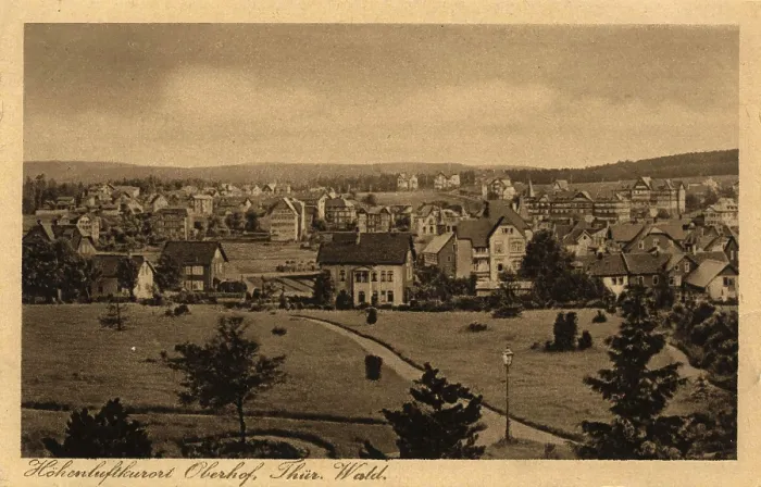 Framed Print : View of Oberhof in the Thuringian Forest Print, circa 1910