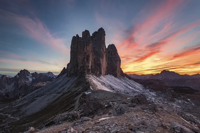 Framed Print : Sexten Dolomites Sunset Print, Italy Framed Print : Sexten Dolomites Sunset Print, Italy