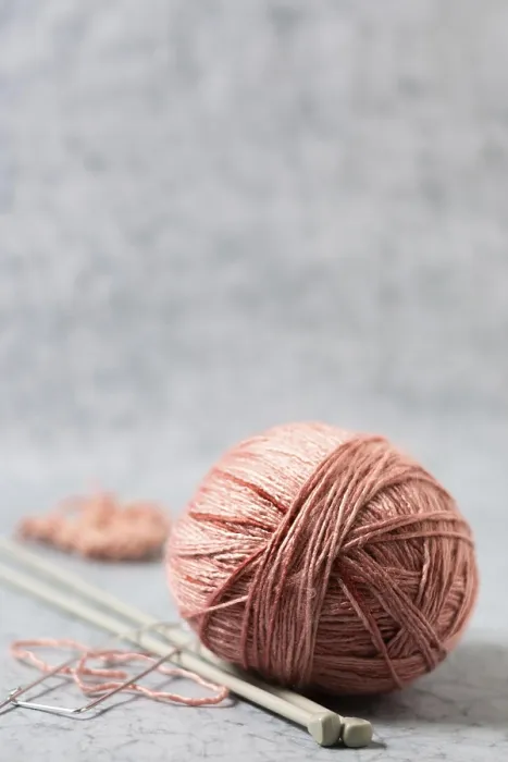 Framed Print : Front View Pink Thread Knitting Print Framed Print : Front View Pink Thread Knitting Print
