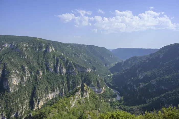 Framed Print : View from Point Sublime into the Tarn Gorge Print, France Framed Print : View from Point Sublime into the Tarn Gorge Print, France