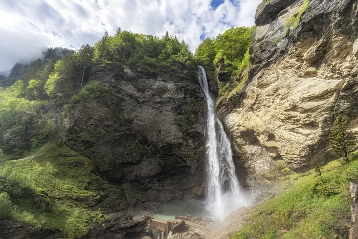 Framed Print : Reichenbach Falls Waterfall Print Framed Print : Reichenbach Falls Waterfall Print