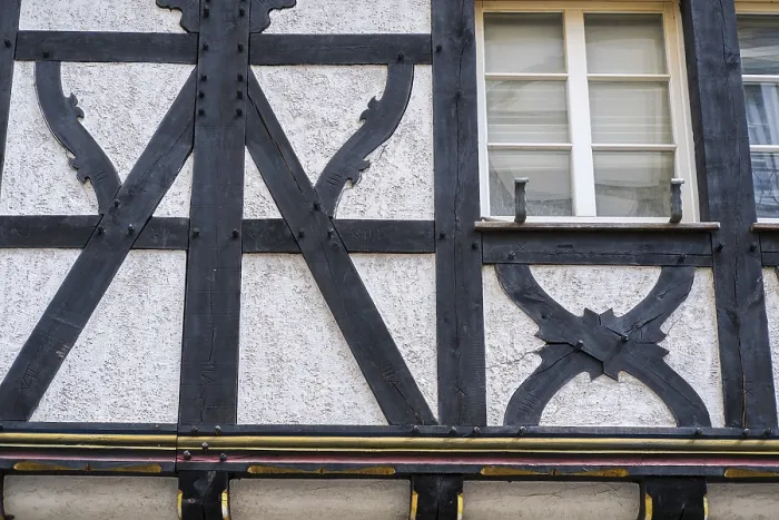 Framed Print : Half-Timbered House Print, Summer 2020 Framed Print : Half-Timbered House Print, Summer 2020