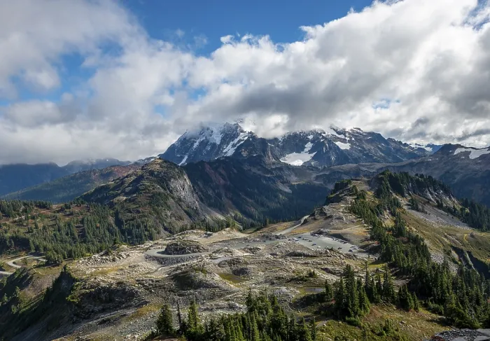 Framed Print : Table Mountain View of Mt. Shuksan Print, Washington, USA