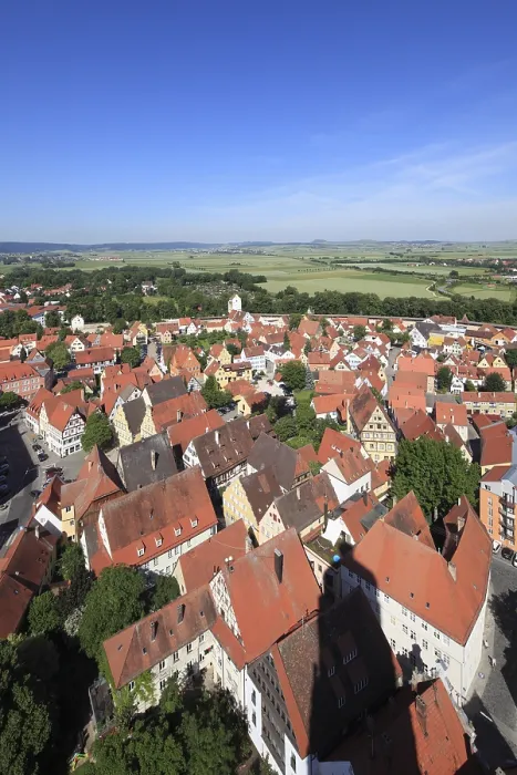 Framed Print : View from the Tower of St.-Georgs-Kirche Print, Noerdlingen, Germany Framed Print : View from the Tower of St.-Georgs-Kirche Print, Noerdlingen, Germany