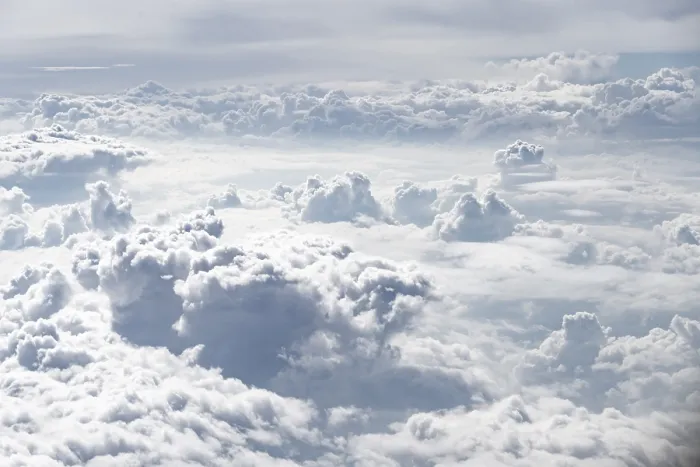 Framed Print : Towering Clouds Aerial Print Framed Print : Towering Clouds Aerial Print