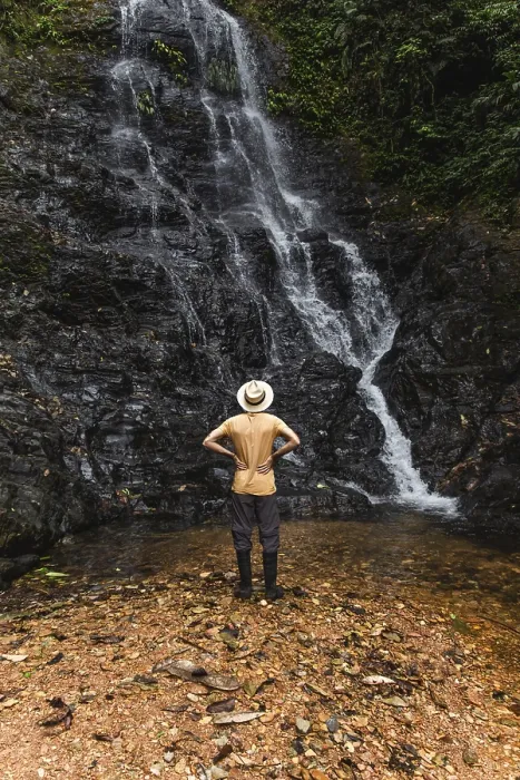 Framed Print : Young Man in Choco Andino Rainforest Print Framed Print : Young Man in Choco Andino Rainforest Print