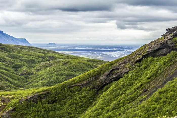 Framed Print : View into the valley of Thorsmoerk, Iceland Print Framed Print : View into the valley of Thorsmoerk, Iceland Print